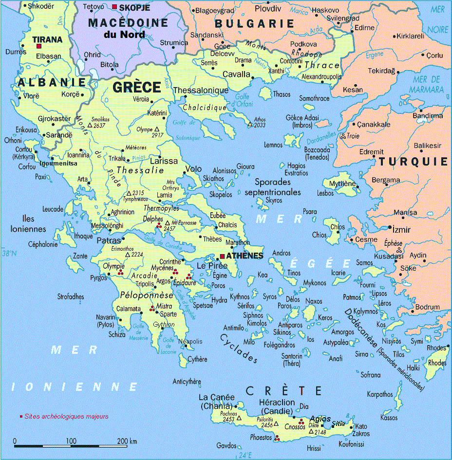 Χάρτης της Ελλάδος