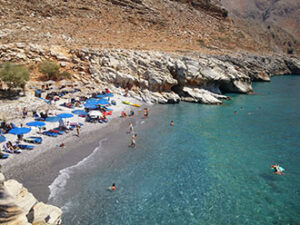 Marmara beach, exit of the Aradena gorge, near Loutro, south of Chania