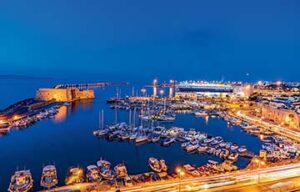 Heraklion, Crète. Son port, la nuit