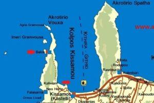 Map of Balos, Crete