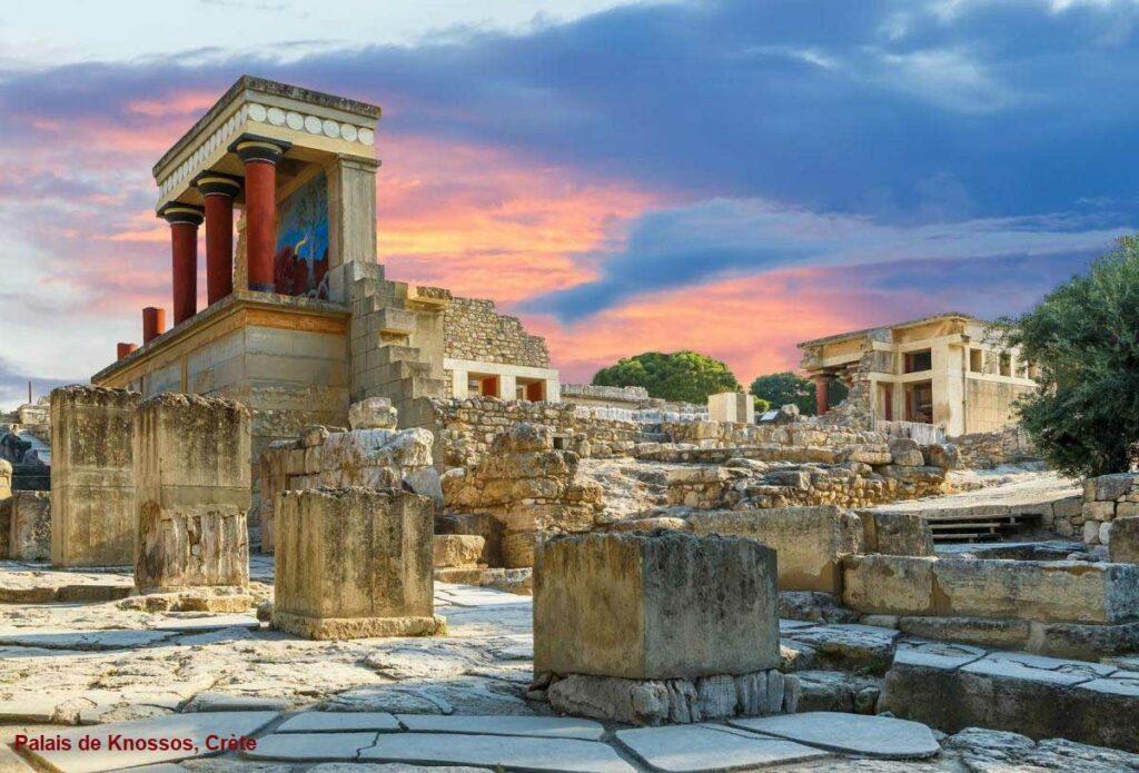 Le palais de Minos à Knossos, en Crète