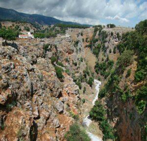 Les gorges d'aradena, ouest de la Crète