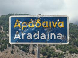 Panneau d'Aradena, cible
