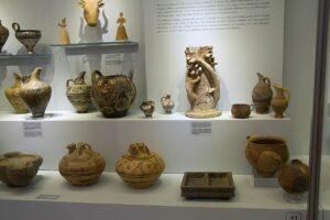 Objets trouvés à Festos. Musée d'Héraklion